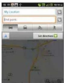 My Location And point. Set directions