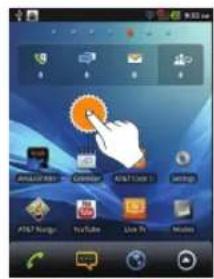 Screenshot of a mobile app interface with Chinese UI elements and a hand cursor hovering over the screen.