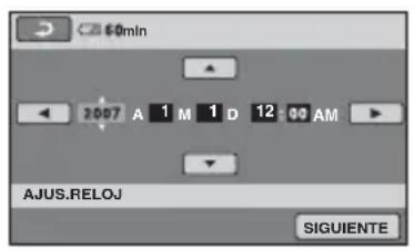 SONY DCR-DVD808 - Ajuste [A] u (año) mediante ▲/▼. - 1