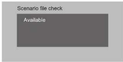 Scenario file check Available