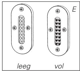 leeg vol E