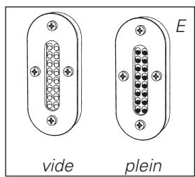 vide E plein