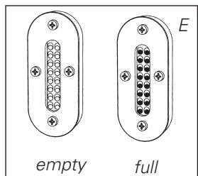 empty E full