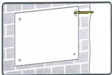 Tube Cheville de fixation a poser dans le mur Vis M4x24PT Prise Voyent Lumineux