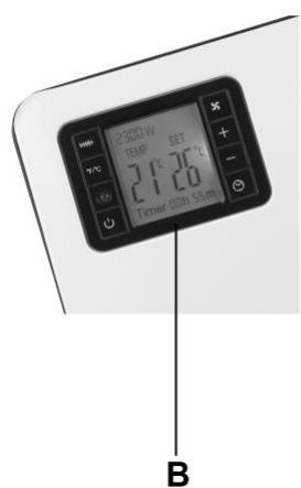 2300V TEMP SET 21.75°C 21.75°C Timer 100h 5.5m B