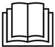 Simple line drawing of an open book with no text or symbols visible