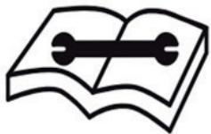 Simple line drawing of an open book with a horizontal bar on the right page (no text or symbols)