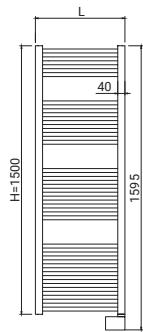L 40 H=1500 159.5
