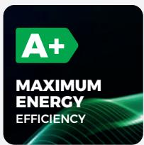 A+ MAXIMUM ENERGY EFFICIENCY