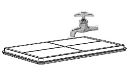 Edenea CLEANER ORCA050CL SP SW 1219 - Lave o filtro e a bandeja separadamente até que a água esteja limpa. - 1