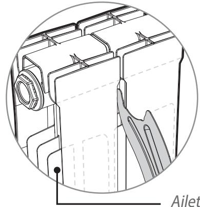 SUPRA FR9005050B GALBEO R CONTROL - - Mise en place du radiateur sur les pattes de fixation - 3