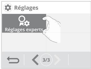 Réglages Réglages experts 3/3