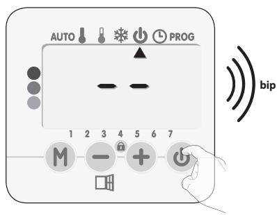 AUTO PROG 1 2 3 4 5 6 7 M - + bip