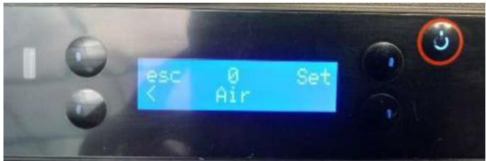 esc 0 Set < Air