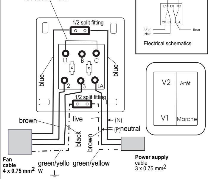 SUPRA Fixation du Kit Turbine 1000 - ELECTRICAL CONNECTION - 1
