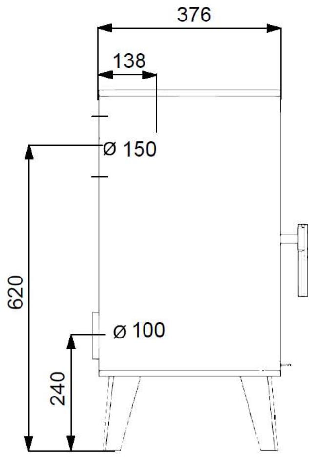 376 138 Ø 150 620 Ø 100 240