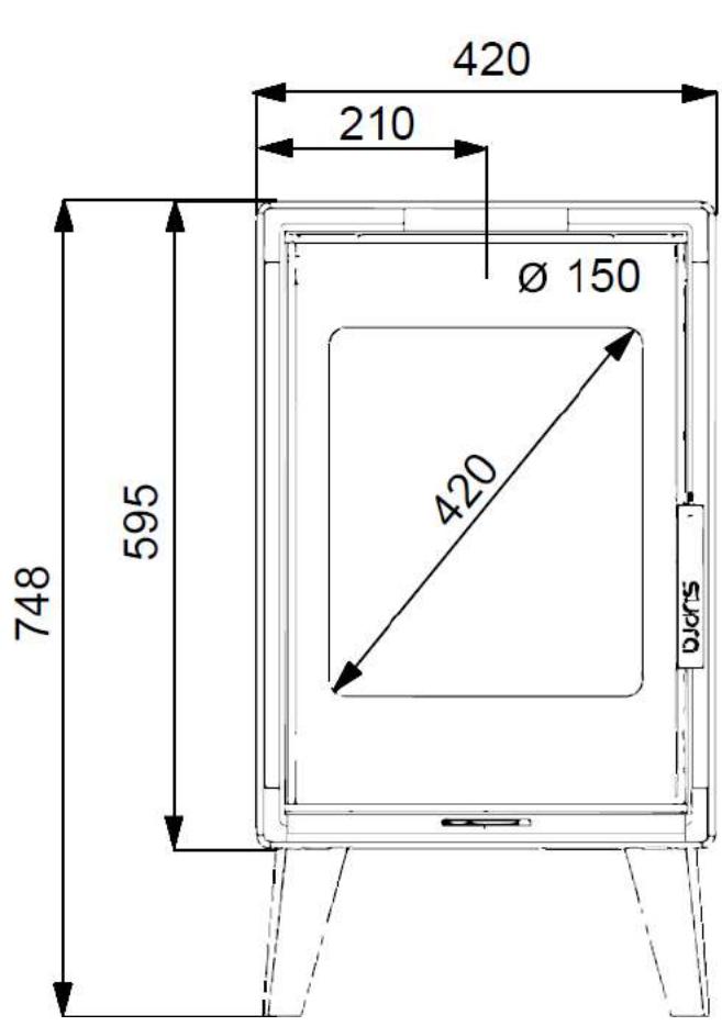 420 210 Ø 150 420 748 595 DCRS