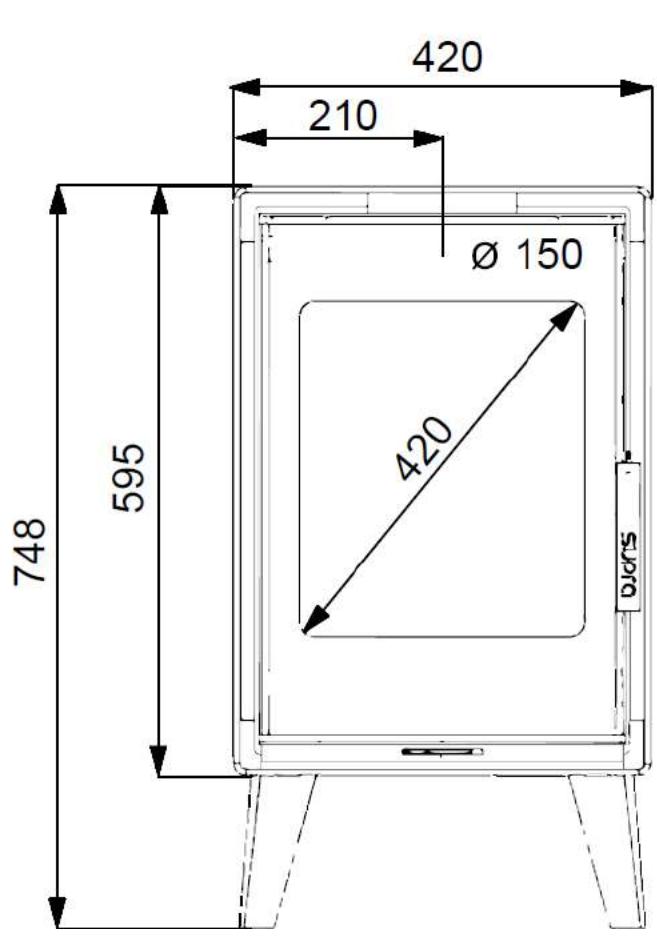 420 210 Ø 150 748 595 420 DURS