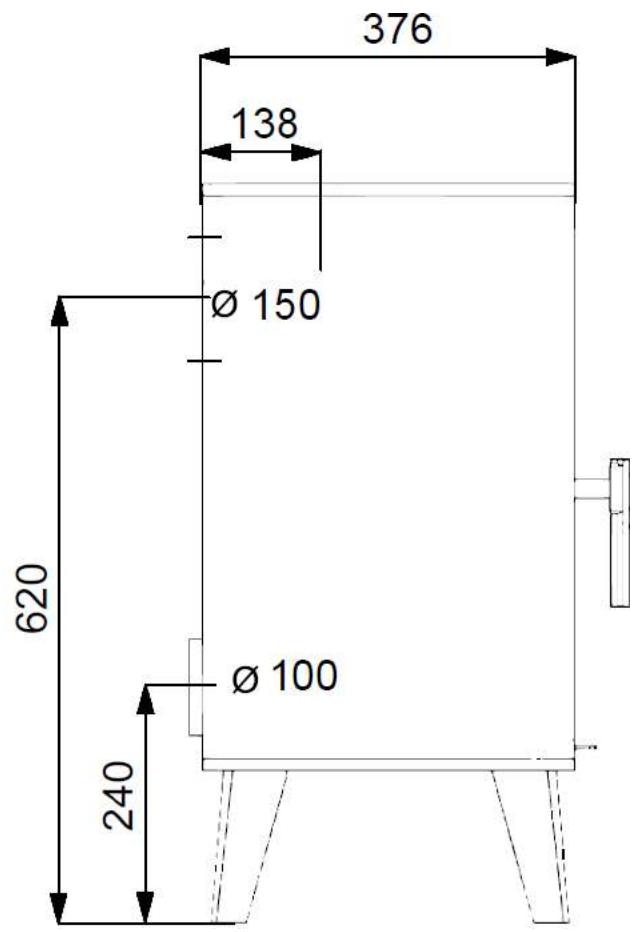 376 138 Ø 150 620 Ø 100 240