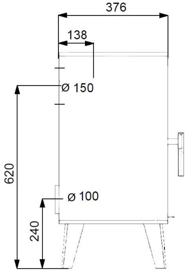 376 138 Ø 150 620 Ø 100 240