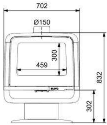 702 Ø150 300 459 832 302