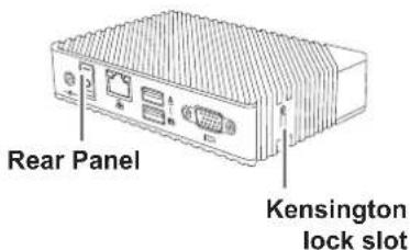 Rear Panel Kensington lock slot