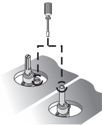 SMEG SR775AX - Réglage du minimum pour le gaz de ville et le méthane - 1