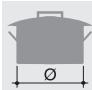 SMEG SR775AX - Średnica naczyń - 1