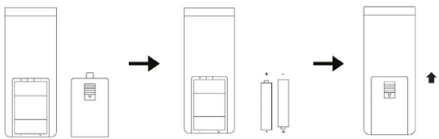 MILL Fan Heater FH1500BLACK - To place the batteries into the remote/replace the batteries please follow the instructions below: - 1