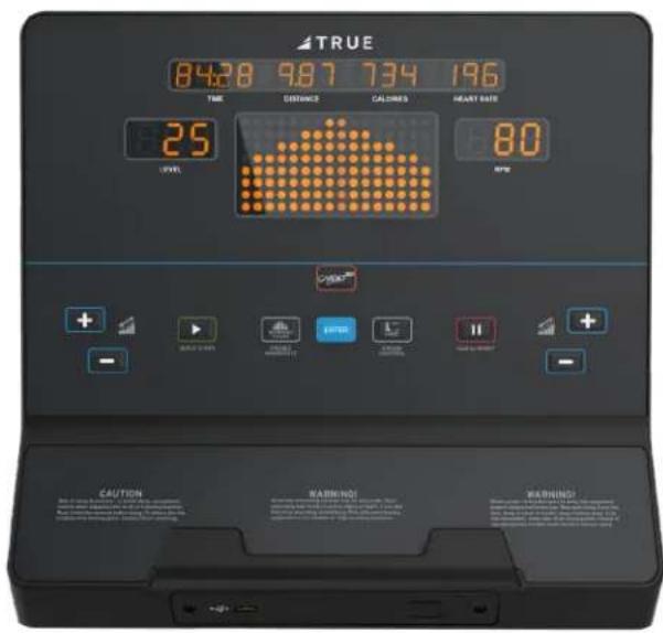 TRUE 8428 987 734 196 TIME DEVIANCE CALORIES HEART RATE 25 80 LIFE TIME + + SALO FOR WARNING + + WARNING CAUTION WARNING WARNING