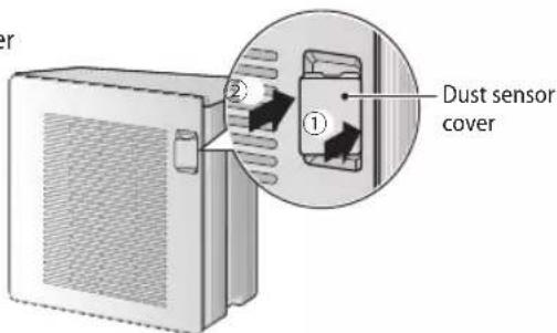 Dust sensor cover