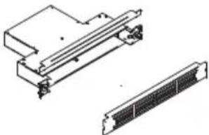 Technical line drawing of a mechanical component with two views (top and side), no text or symbols present.