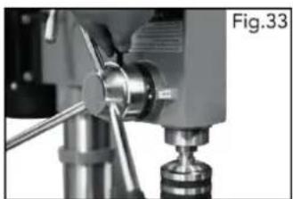 Close-up of a mechanical drill bit with a threaded base and shaft (no visible text or symbols)