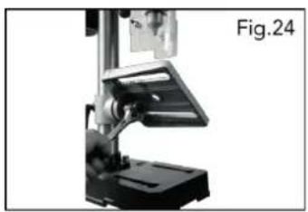 Mechanical device with a labeled section 'Fig.24' showing a mechanical assembly (no readable text or symbols on the device itself)