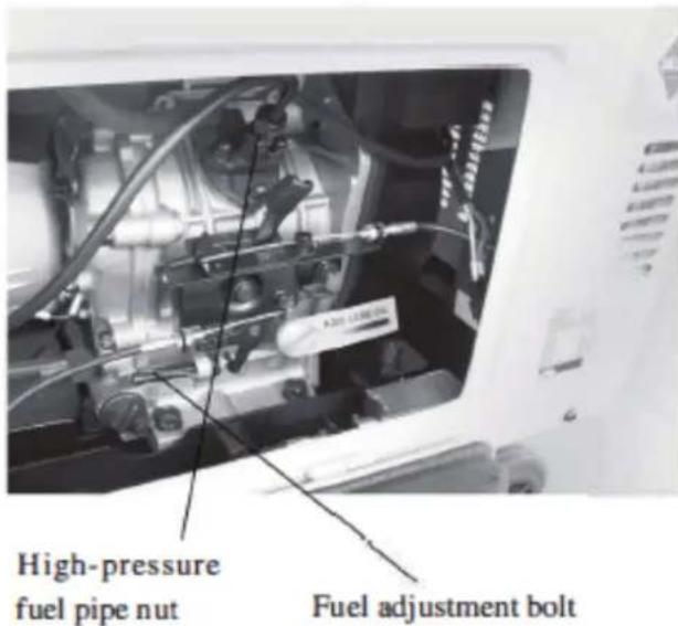 High-pressure fuel pipe nut Fuel adjustment bolt