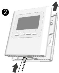 DELTA DORE d’installation - Fixation et raccordement du thermostat Bus Delta 8000 TA - 2