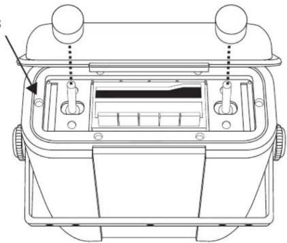 Technical line drawing of a vehicle front panel with no visible text or symbols
