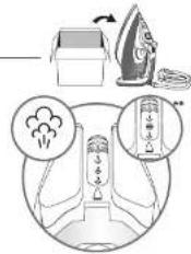 Diagram illustrating a hairdryer operation with labeled parts and airflow indicators