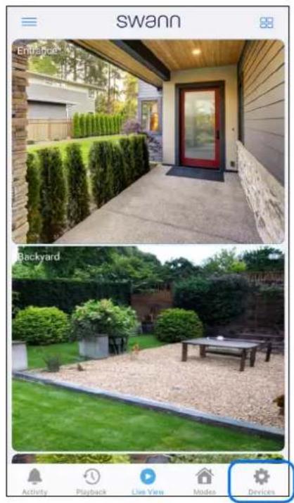 Two-panel image showing a modern house entrance with hedge hedges and a garden scene with gravel beds and benches (no text or symbols visible)