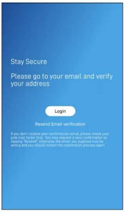 Stay Secure Please go to your email and verify your address Login Resend Email verification If you don't receive your confirmation email, please check your junk mail folder first. You may request a new confirmation by tapping "Resend" otherwise the email you supplied may be wrong and you should rest…