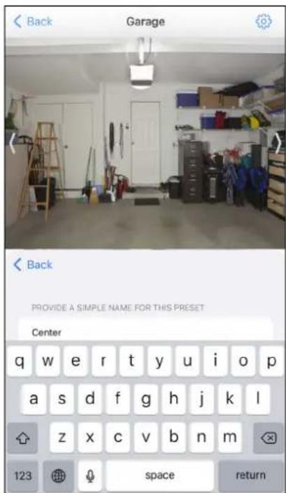< Back Garage Back PROVIDE A SIMPLE NAME FOR THIS PRESET Center q w e r t y u i o p a s d f g h j k l z x c v b n m 123 space return