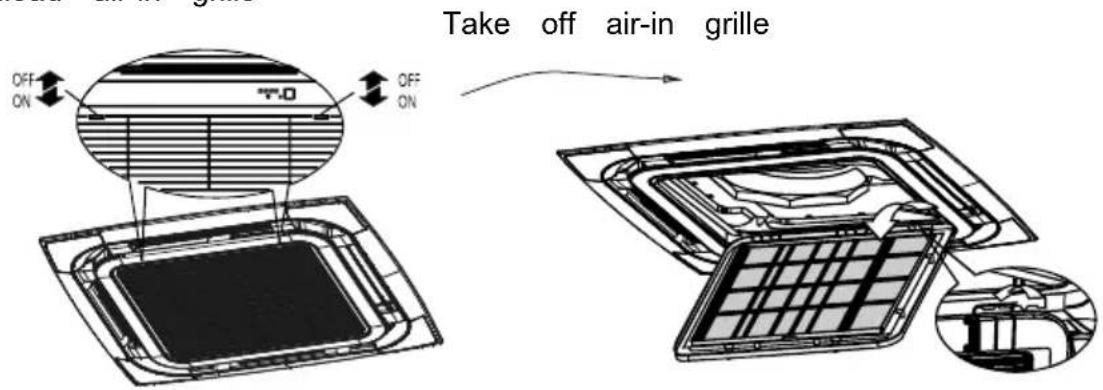 Take off air-in grille