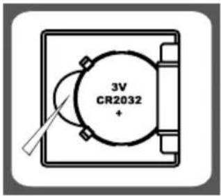 3V CR2032 +