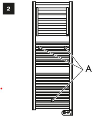 DELTACALOR DINAMIC PLUS - WALL MOUNTING THE FIXING KIT - 3