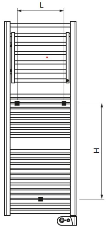 DELTACALOR DINAMIC PLUS - WALL MOUNTING THE FIXING KIT - 6