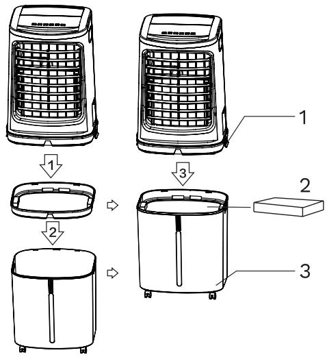 OPTIMEA ORA-440D - Installation du réservoir d'eau - 1