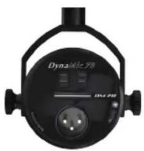 Close-up of a black dynamic light bulb with an LED, no visible text or symbols on the bulb itself.