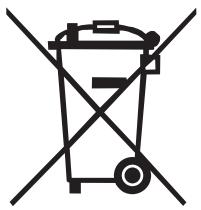 Symbol of a trash bin crossed out by two crossed lines (no text or numbers present)