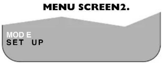 MENU SCREEN2. MODE SET UP