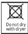 BEKO DF7412PB - Laundry not suitable for drying in the dryer - 1